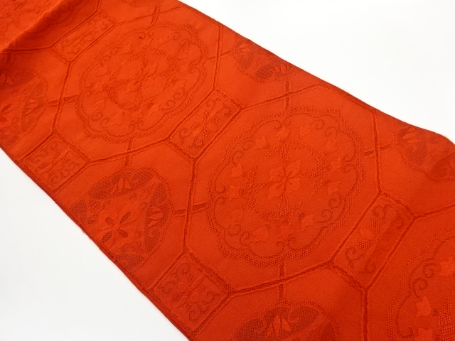 綴れ蜀江華紋模様織出し名古屋帯